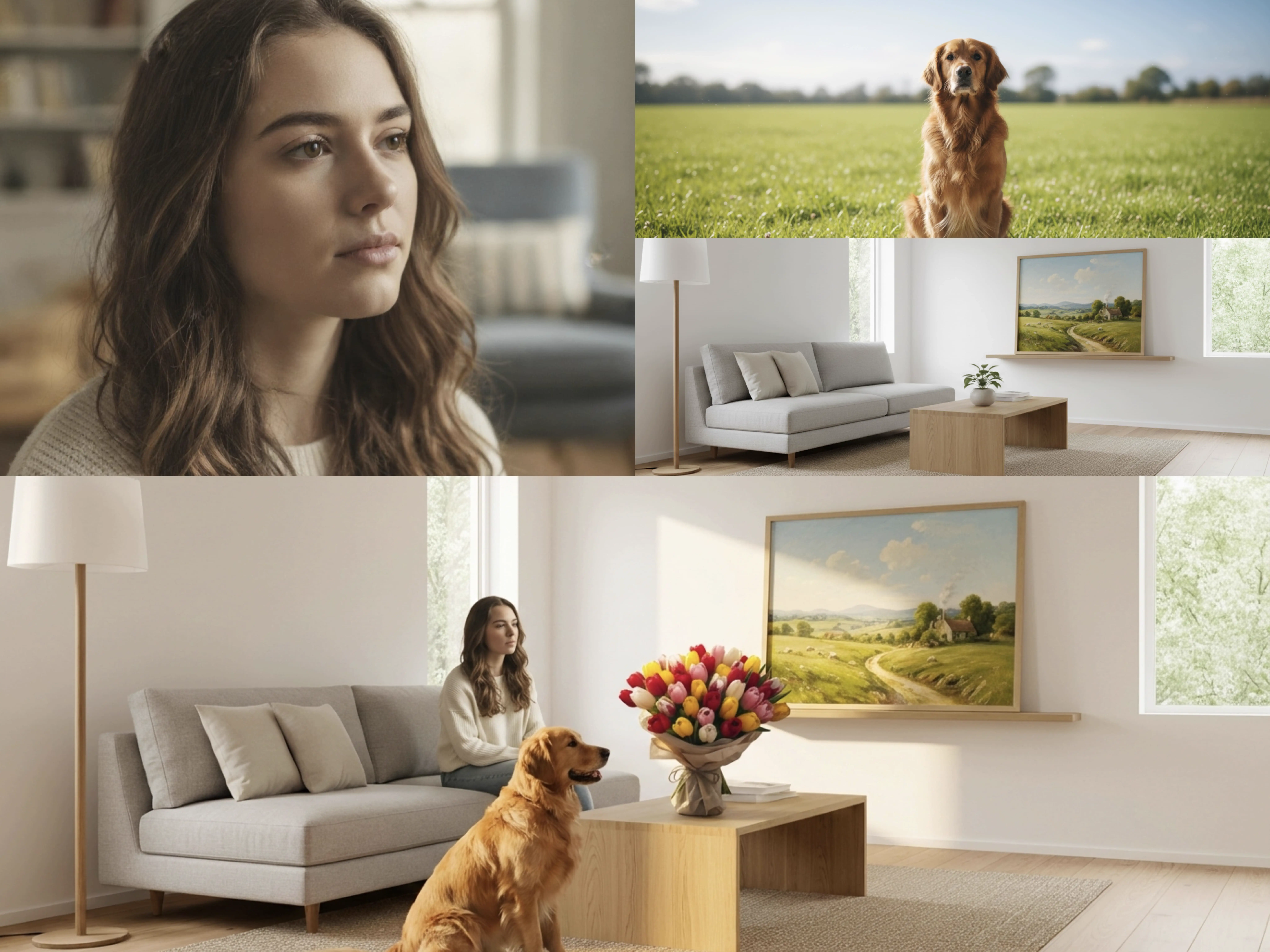 Crea visuales desde escenas simples hasta mezclas creativas